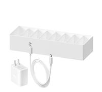 Scatola per cavi - PET 26 x 9 x 5,7 cm | Gestione morsetti magnetici per cavi da scrivania con 8 scomparti, spazio per il desktop, organizer per cavi ox | Ministero degli Interni