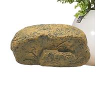 Scatola per chiavi in finta roccia,scatola per chiavi in pietra,Scatola di immagazzinaggio esterna per chiavi in pietra simulata | La novità sembra una vera pietra ornamentale, copertura per chiave di