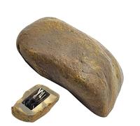 Scatola per chiavi in pietra simulata - Resina 11,5 × 8 × 4,5 cm | ey Hider Roche decorativa esterna con un design realistico, impermeabile alla polvere, per riporre i e gli amici | Tonalità