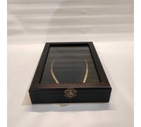 Scatola per collane, collier donna gioielli (legno nero)