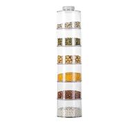 Scatola Per Condimenti Trasparente - Pezzo Di Torre Ad Incastro In Acrilico Trasparente, Ampolla Portatile Per Conservare Le Spezie | Set Di Ampolle Trasparenti Ad Incastro Accessorio Per Chef Backywa