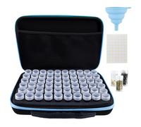 Scatola per Conservare Semi: Organizzatore Robusto con 60 Scomparti, Conservazione Multifunzionale per Fiori e Verdure (Bordo Blu)