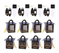 Scatola Per Cupcake A Tocco Di Laurea | Portadolci da 12 Pezzi con Nappine,Scatole Cupcake Per Festa Di Laurea Con Finestra Trasparente,per Studenti Universitari di Scuola Superiore e Compagni di Clas