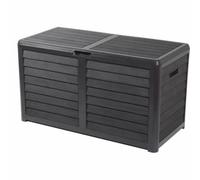 Scatola per cuscini EDA Baya, effetto legno H10064