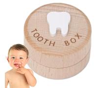 Scatola per denti da latte | Scatola creativa per i ricordi dei denti in legno | Scatola per denti caduti | Scatola per la memoria dei denti | Salvadenti per regalo di compleanno per baby shower