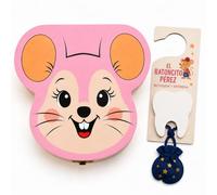 Scatola per denti da latte, Topolino Perez per riporre i denti (rosa)
