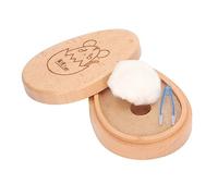 Scatola Per Denti Per Bambini, Scatola Per Denti Per Bambini in Legno Simpatico Cartone Animato, Contenitore Per Scatola Per Denti Per Bambini in Legno Ricordo con Pinzette Per Ospedali, Asilo