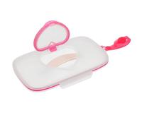 Scatola per distributore di salviette - Piccole supporto per tessuto bagnato, custodia cardiaca portatile | Contenitore a prova di polvere riutilizzabile con manico, apertura carina per la conservazio