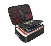 Scatola per Documenti ignifuga, Scatola Organizer per Documenti a Prova di Fuoco con Serratura, Borsa di Immagazzinaggio Importante per Documenti A4, Documenti di Archiviazione, Borsa Portatile