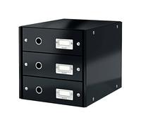 SCATOLA PER DOCUMENTI LEITZ CLICK STORE CASSET. 3 CASSETTI NER