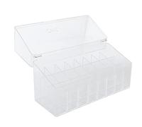 Scatola per Esposizione di Rossetti Flip Cover Organizer per Trucco | Plastica, Trasparente, Facile Visualizzare, Copertura Ribaltabile, Riduzione del Disordine Sul Piano di Lavoro