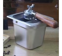Scatola per espresso, facile da pulire, grande capacità, acciaio