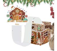 Scatola per estrarre denaro a Natale, pupazzo di zenzero favori di festa - Supporto per contanti di Natale, per famiglia, amici, bambini, uomini, donne, giovani