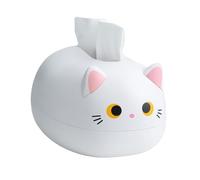 scatola per fazzoletti - 22 x 16 x 13 cm ABS, custodia a forma di gatto dei cartoni animati, organizer per riporre carta, dispenser di tovaglioli | per l'accento interno della m