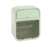 Scatola per fazzoletti con cassetto per bagno elegante, comoda e mantiene i fazzoletti protetti dall'umidità (verde)
