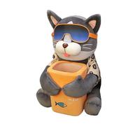 Scatola per fazzoletti per auto, multifunzionale, con cane in peluche | Doggie Car Tissue Box 2 in 1 per Bracciolo Auto Console Auto Interni Trash Can Storage Organizer Peluche Accessori