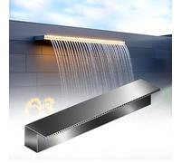 Scatola per fontana da incasso con foro di uscita per cascate da giardino e piscina, facile installazione