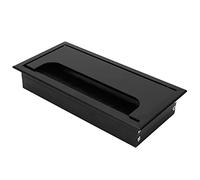 Scatola per Fori per Cavi da Tavolo Efficiente Passacavo in Alluminio per Scrivania del Computer da Ufficio, 160x80x27mm, 1 Confezione per L'organizzazione 'ufficio Domestico