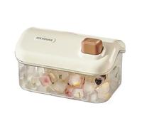 Scatola per ghiaccio in plastica con coperchio, pressa per ghiaccio in plastica, adatta per cucina e conservazione semplificando il processo di preparazione delle bevande, versatile utilizzo cocktail