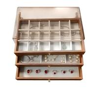 Scatola Per Gioielli In Legno | Portaorologi In Legno Multistrato,Organizzatore Per La Conservazione Dei Gioielli | per Collane ed Anelli, per Donne, Madre, Amica e Ragazze, per Casa, Armadio e Tavolo