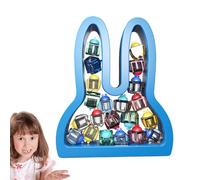 Scatola Per I Denti - Contenitore Foderato In Velluto Di Peluche 3x3x2 Pollici, Design Della Statuetta Del Coniglietto In Resina, Organizer BabysTeeth, Scatola Dei Ricordi Con Di Etichettatura