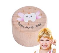 Scatola Per I Denti Da Latte - Contenitore In Legno Con Coperchio Sicuro Per Organizzare E Conservare I Ricordi Dei Denti Perduti Dei Bambini | Sicuro E Durevole, Ricordo Della Prima Collezione Di Ric