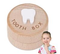Scatola per i ricordi dei dentini da latte - Graziosa scatola in legno intagliato, per fatina dei denti | Scatola dei ricordi per i denti da latte, perfetta come regalo ricordo per ragazzi, salva-dent