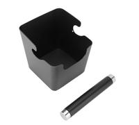 Scatola per il battuto del caffè in acciaio inox, mini contenitore portatile per cialde di caffè per casa e ufficio, scatola compatta per lo smaltimento dei fondi con design silenz