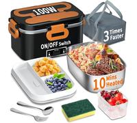 Scatola per Il Pranzo Elettrica Da 100 W, 3 in 1, Portatile E Riscaldante, in Ac