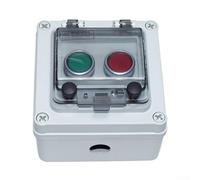 Scatola per interruttori esterni IP67, impermeabile, per controllo di avvio e arresto a 2 fori, con pulsante a 2 fori, alloggiamento industriale resistente alle intemperie, 125 x 125 mm (A)
