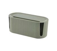 Scatola per la gestione dei cavi, in plastica, adatta per soggiorno e ufficio, protegge efficacemente i cavi dalla polvere (verde)