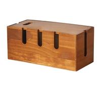 Scatola per la gestione dei cavi - Organizer per cavi Pine di grande capacità | Organizzatore di cavi leggero con fori di ventilazione | Soluzione di archiviazione filo sottile per scrivanie, centri