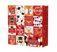 Scatola per la Laurea 'Avvento - Confezione per il conto alla rovescia di 16 giorni da assemblare da soli 2026 | Scatola per celebrazioni di laurea | Scatole regalo per il conto alla rovescia | Co