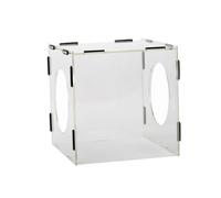 Scatola per la Polvere Scatola di polvere for rettifica chiusa in acrilico trasparente portatile for lucidatura, incisione e lucidatura(C 30x20x18cm)