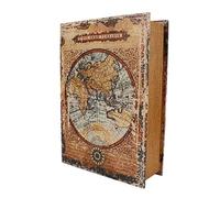 Scatola per Libri Deco in Stile Europeo Vintage - Libro Finto Antico Durevole di Grande capacità per Mensola, Casa, Ufficio, Decorazione del Bar