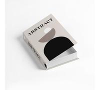 Scatola per libri finta - Fake Book Box decorativo con funzione di conservazione per la decorazione della casa (grigio - Abstract, 4 x 17 x 26 cm)