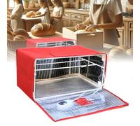 Scatola per lievitazione del pane, Scatola per lievitazione della pizza con coperchio, doppia finestra, temporizzazione 1-24 ore, supporto rimovibile, cella di lievitazione per pane, yogurt, vino di