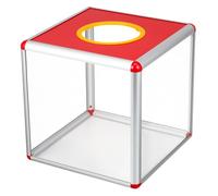 Scatola per Lotteria Trasparente Rossa, 1 Pezzo, Quadrata Colore Casuale