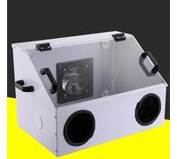 Scatola per lucidatura da tavolo con luce LED e ventilatore, riduce la polvere negli occhi e nel viso durante l'incisione e la macinazione