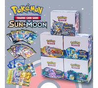 Scatola per mazzi di carte da battaglia della serie "Sun & Moon" del Gioco di Carte Collezionabili Pokémon (36 pacchetti, 324 carte), carte da collezione, merchandise d'animazione, piccolo regalo, reg