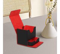 Scatola per mazzi di carte in pelle PU per carte da calcio, carte