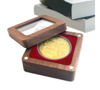 Scatola Per Monete - Scatole Per Monete - Vetrina Singola Trasparente, Supporto Da Collezione Portatile, Contenitore Durevole Con Coperchio Trasparente | Ideale Per Compleanno, Capodanno, Natale, Pasq