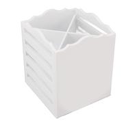 Scatola per Organizzatore per Orologi per Capelli, Scatola di Styling in Plastica Bianca in Plastica per Capelli, Porta a Taglio a Forbice con Quattro Scomparti per Barbiere