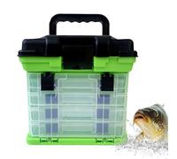 Scatola Per Organizzatori Di Tacle - Sedili E Cinghie Imbottiti | Tocco Box Sull'esca Da | Contenitori Per Scatole Per Alloggiamento Organizzatore | Tracolla Di Stoccaggio Trasporto Con