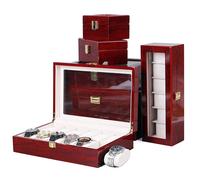 Scatola per orologi in legno di lusso 1/2/3/5/6/10/12 Griglie Organizzatori per orologi Scatole porta orologi in legno a 6 slot per uomo Donna Orologi Espositore per gioielli 1 slots