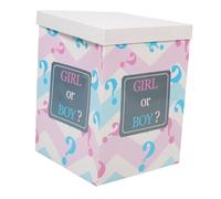 Scatola per Palloncini Gender Reveal per Shower Decorazione Unica per Feste con Palloncini Colorati Design Boy per Festeggiamenti