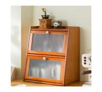 Scatola per pane rustica in legno nizer per piano di lavoro della cucina in stile fattoria utensili armadio per dispensa o armadio contenitore marrone a 2 livelli