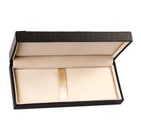 Scatola per Penna Astuccio Raffinato per Stilografica, in Cuoio Nero | Fodera Interna Anti-graffio, Confezione Regalo per Ufficio, Robusta e Resistente, per Amici