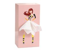 Scatola per per ragazza carina - Scatola per con gonna volante | Porta creativo con coperchio | Copri scatola per per gonna da donna | Portatovaglioli multi