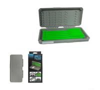 Scatola per pesca alla carpa con 11 magneti per barre, custodia in ABS per ami di lunghezza, bobine e righello, organizer compatto per attrezzi d'acqua dolce, verde,
